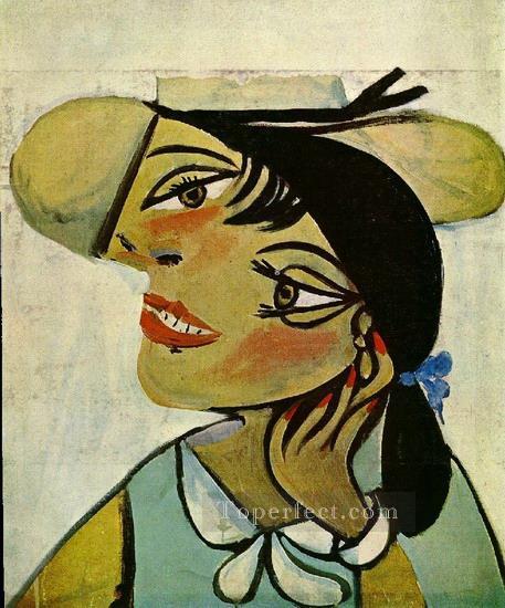 Portrait de femme au col d hermine Olga 1923 Cubist Oil Paintings
